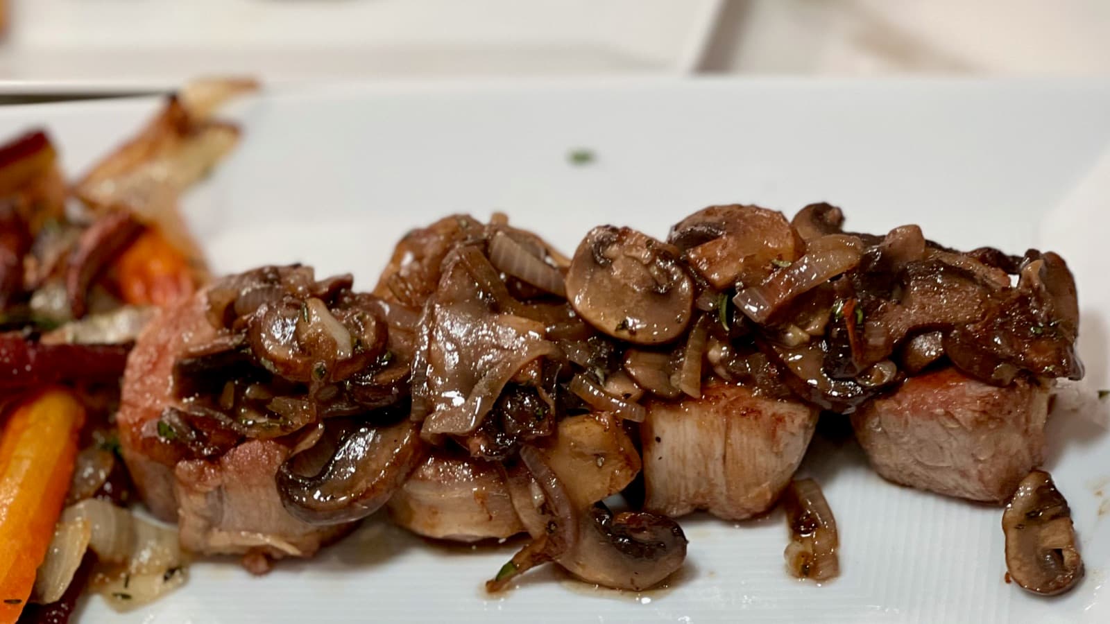Pork Tenderloin Medallions with Mushrooms