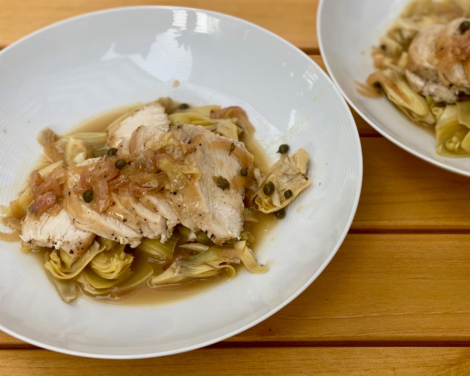 Chicken, Artichoke, White Wine