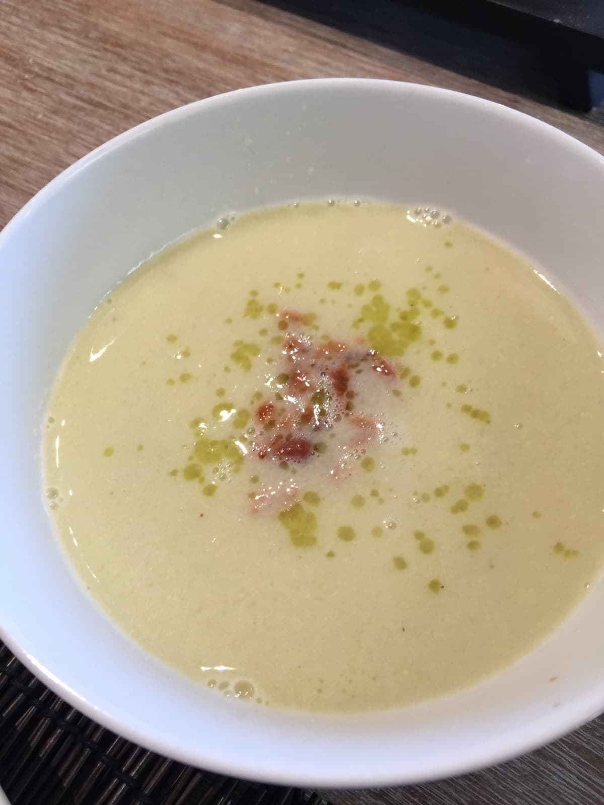 Corn Soup with Hatch Chili Sofrito