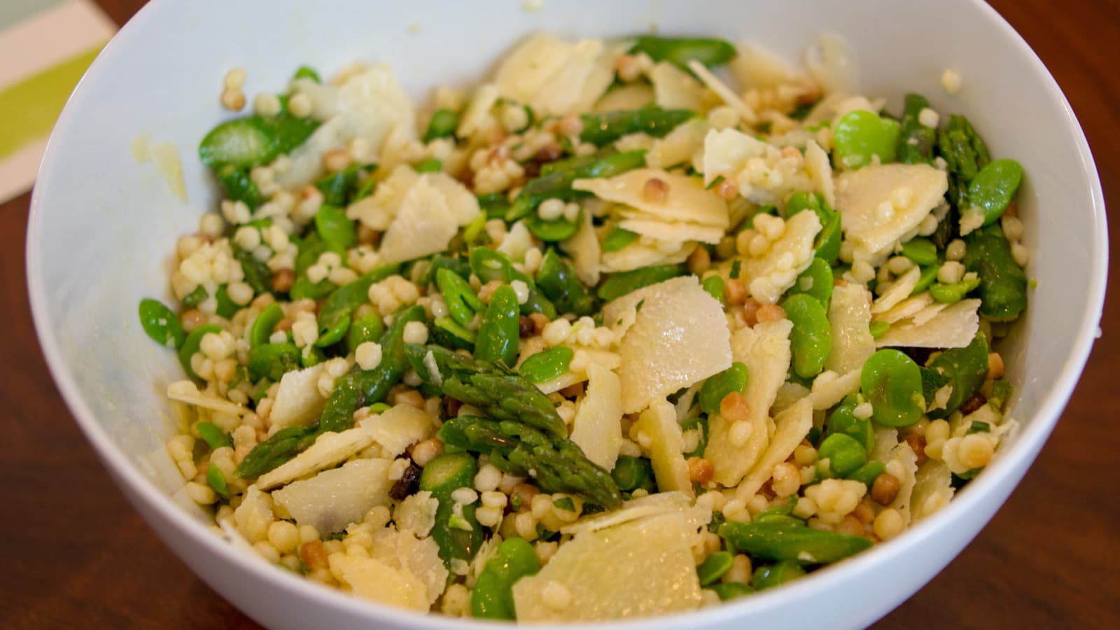 Fregola Sarda with Fava Beans and Asparagus