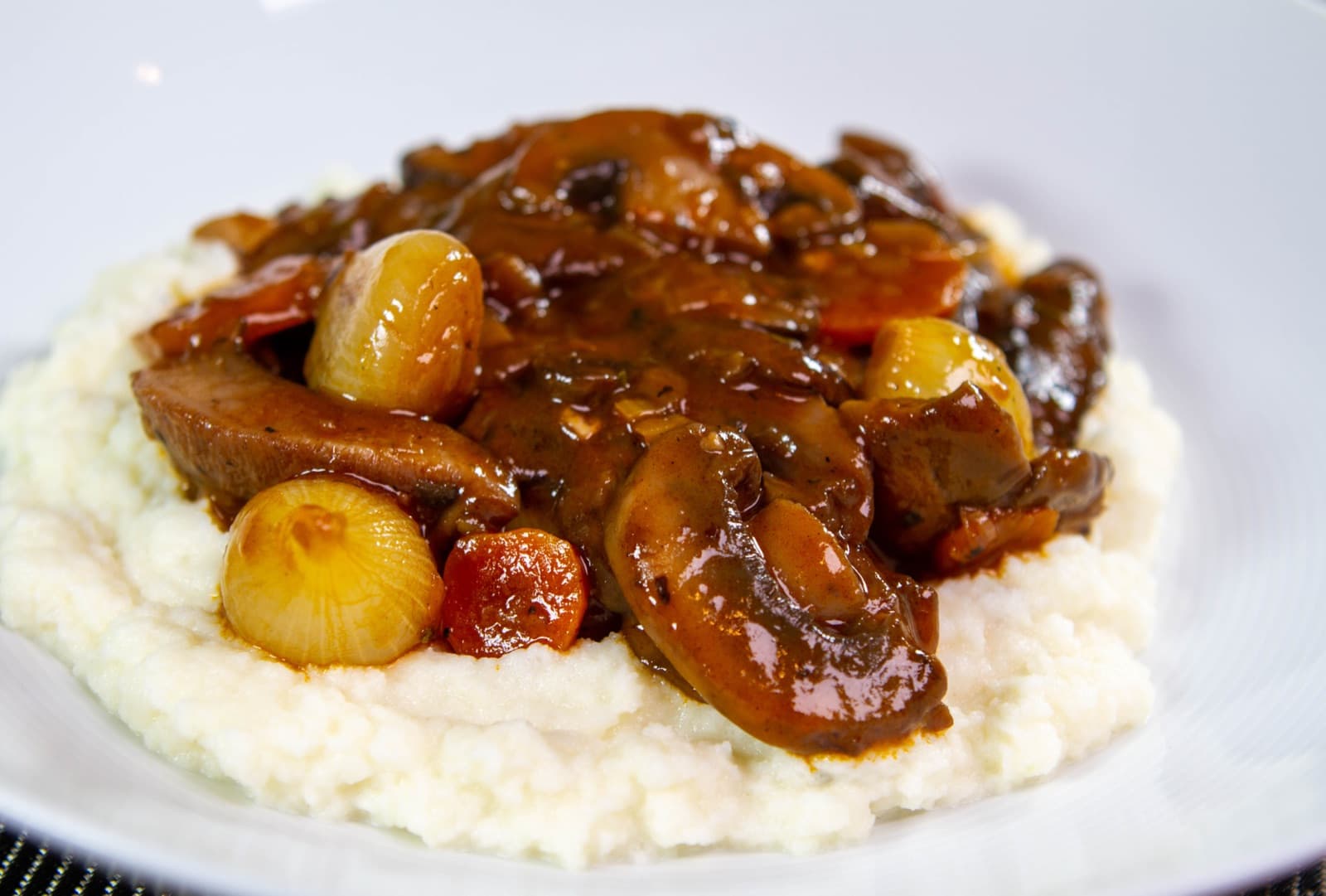 Mushroom Bourguignon