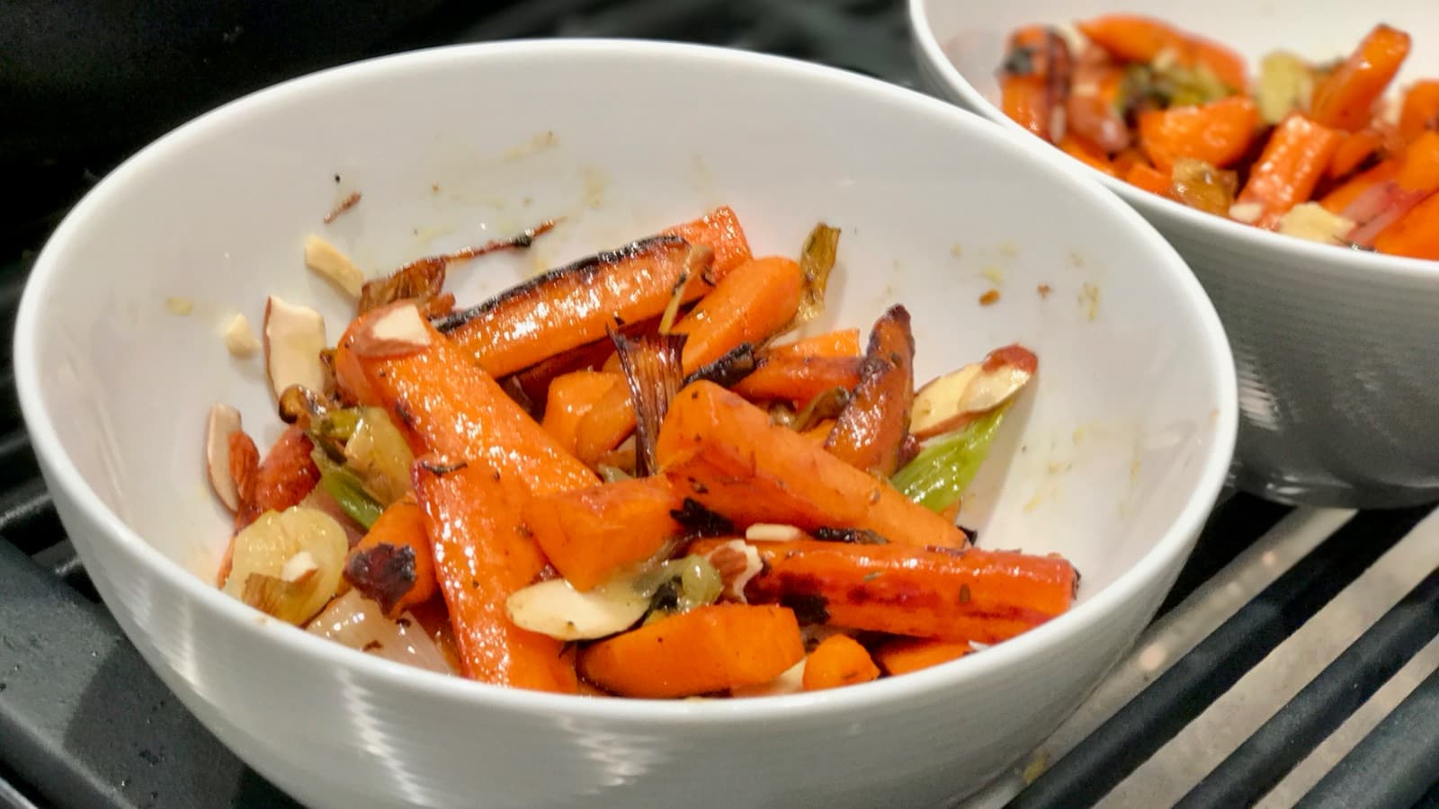 Roasted Carrots with Spring Onions