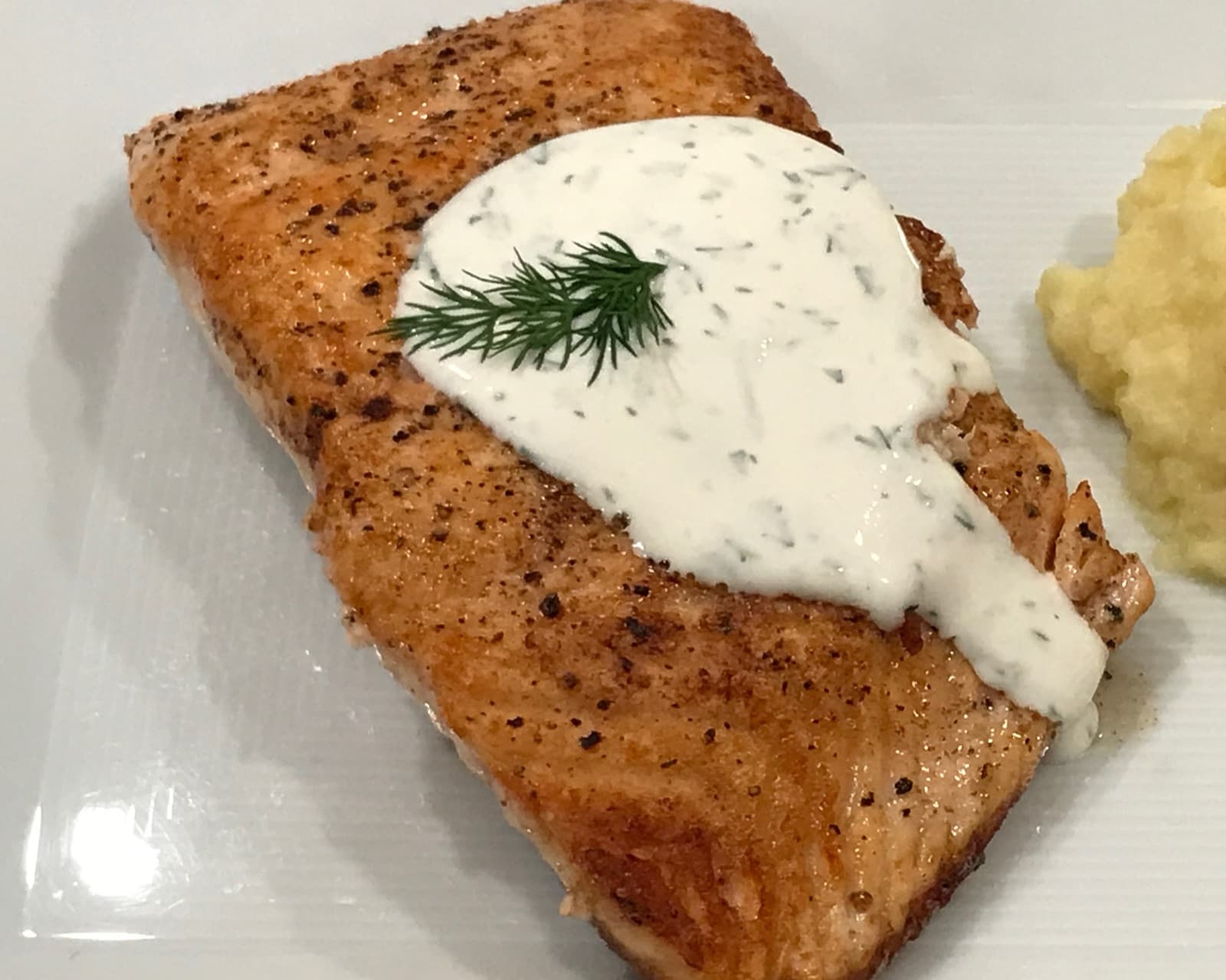 Salmon with Horseradish and Dill