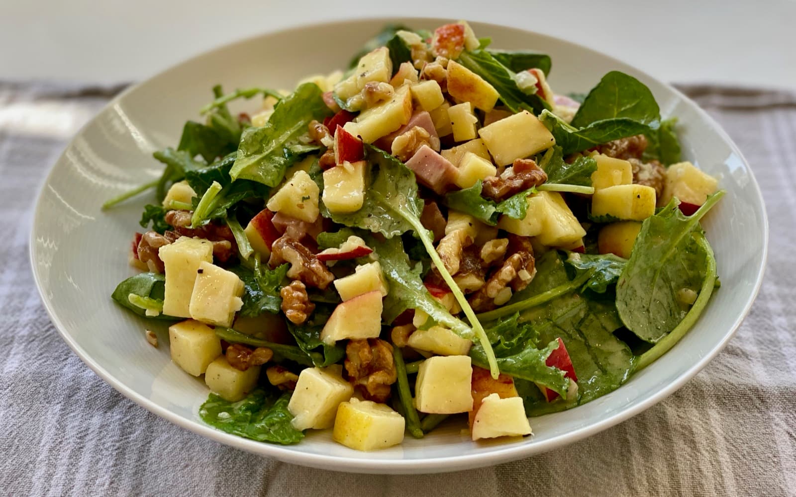 Shaved Brussel Sprouts, Baby Kale and Apple Salad