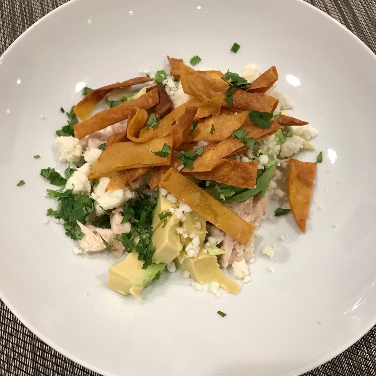 Tortilla Soup w/ Chicken (or not)